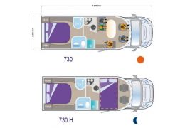 Low Profile Motorhome ILUSION 730 XMK en Sale Occasion