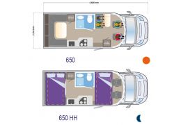 Low Profile Motorhome ILUSION XMK 650 PLUS en Sale Occasion