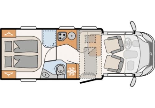 Low Profile Motorhome DETHLEFFS Pulse T 6651 DBM en Sale Occasion