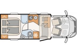 Low Profile Motorhome DETHLEFFS Pulse T 6651 DBM en Sale Occasion