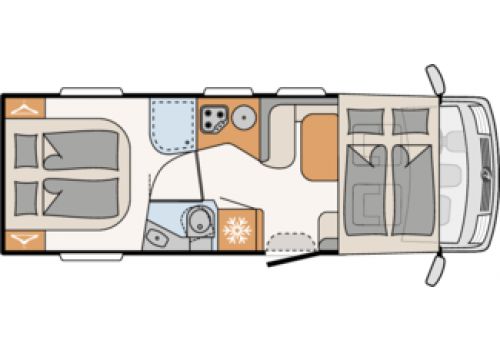 Integral Motorhome DETHLEFFS Pulse I 7051 DBM en Sale Occasion