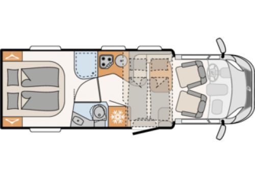 Low Profile Motorhome DETHLEFFS Pulse T 7051 DBM modelo 2019 en Sale Occasion