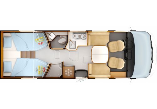 Integral Motorhome RAPIDO 8066dF Modelo 2019 en Sale Occasion