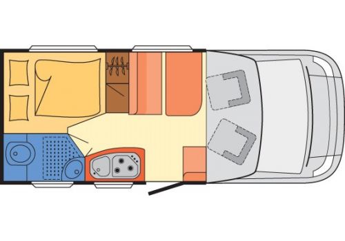 Low Profile Motorhome DETHLEFFS Globebus T-2 en Sale Occasion