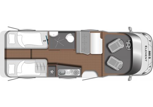 Low Profile Motorhome LMC Element T 668 G en Sale Occasion