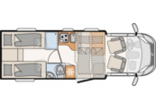 Low Profile Motorhome DETHLEFFS Trend T 7057 EB Modelo 2020 en Sale Occasion