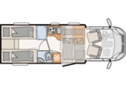 Low Profile Motorhome DETHLEFFS Trend T 7057 EB Modelo 2020 en Sale Occasion