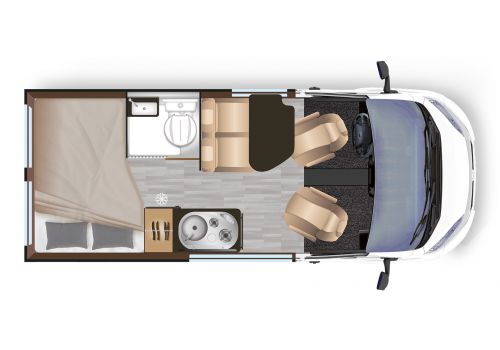 Camper Van DREAMER Fun D43 UP Red Addict Modelo 2021 en Sale Occasion