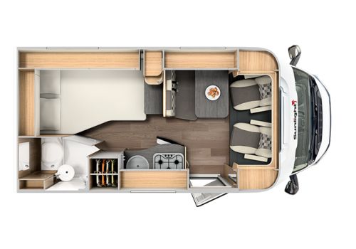 Low Profile Motorhome SUNLIGHT T58 en Sale Occasion