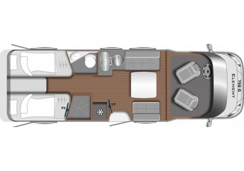 Low Profile Motorhome LMC Element T 758 G en Sale Occasion