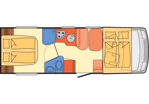 Integral Motorhome DETHLEFFS Advantage I-7051 en Sale Occasion