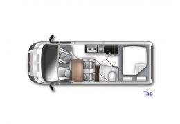 Camper Van WESTFALIA Columbus 601D en Sale Occasion