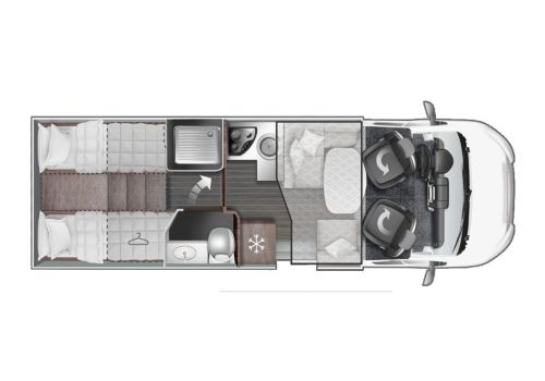 Low Profile Motorhome ROLLER TEAM Kronos Advance 284 TL en Sale Occasion